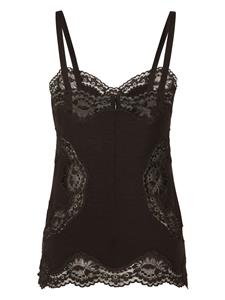 dolce&gabbana Dolce & Gabbana Hemd met kant - Zwart