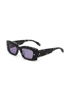 alexandermcqueeneyewear Alexander McQueen Eyewear Zonnebril met rechthoekig montuur - Zwart