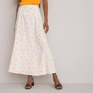 LA REDOUTE COLLECTIONS Lange rok, stippenprint