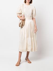 ullajohnson Ulla Johnson Midi-rok met kant - Beige