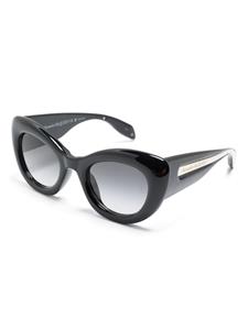 alexandermcqueeneyewear Alexander McQueen Eyewear Zonnebril met rond montuur - Zwart