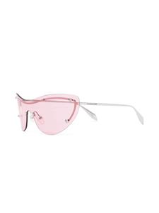 alexandermcqueeneyewear Alexander McQueen Eyewear Zonnebril met cat-eye studs - Zilver