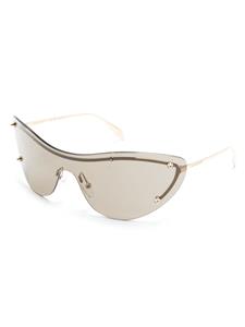 alexandermcqueeneyewear Alexander McQueen Eyewear Zonnebril met cat-eye montuur - Goud