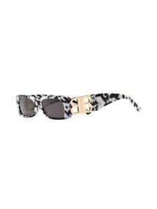 Balenciaga Eyewear Dynasty zonnebril met rechthoekig montuur - Beige