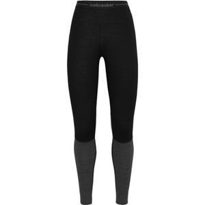 Icebreaker ZoneKnit 200 Thermobroek Dames Black/Jet Hthr/Cb
