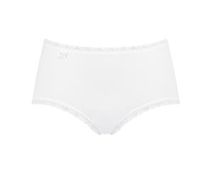 Sloggi dames 24/7 kanten midi heup slip - Natural Katoen