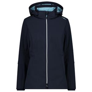 CMP  Women's Jacket Zip Hood Softshell - Softshelljack, blauw