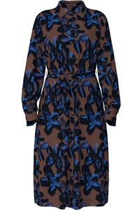 Vila Vidogma ria ls mid calf shirt dres dessin