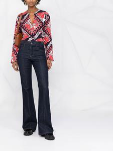 Zijden blouse - Blauw