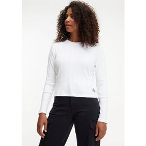 Calvin Klein Shirt met lange mouwen BADGE RIB BABY TEE LONG SLEEVE