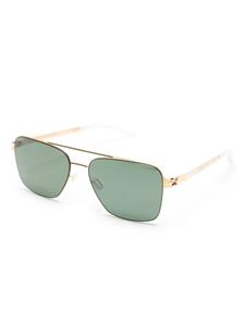 Mykita Bernie zonnebril met piloten montuur - Goud
