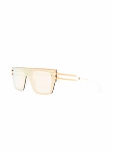 Balmain Eyewear Zonnebril met vierkant montuur - Beige