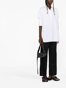 jilsander Jil Sander Friday katoenen-shirt met pofmouwen - Wit