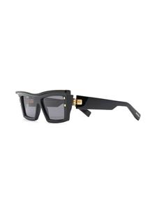 balmaineyewear Balmain Eyewear Zonnebril met geometrisch montuur - Zwart
