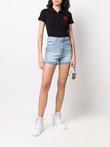 Philipp Plein Poloshirt met patch - Zwart