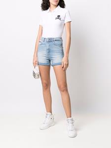 philippplein Philipp Plein Poloshirt met patch - Wit