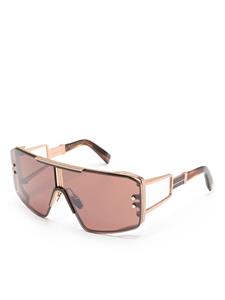 balmaineyewear Balmain Eyewear Le Masque zonnebril met piloten montuur - Bruin