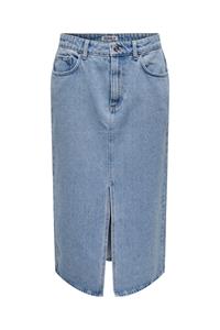 Only denim rok met split