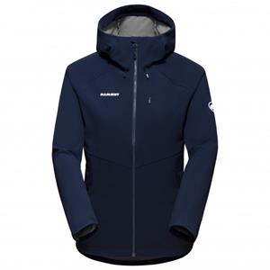 Mammut  Women's Ultimate Comfort Softshell Hooded Jacket - Softshelljack, blauw