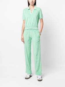 sporty&rich Sporty & Rich Polotop met geborduurd logo - Groen