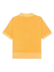 sporty&rich Sporty & Rich Poloshirt met badstof-effect - Oranje
