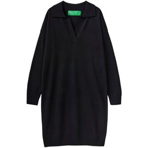 United Colors of Benetton Strickkleid, mit Polokragen und V-Neck