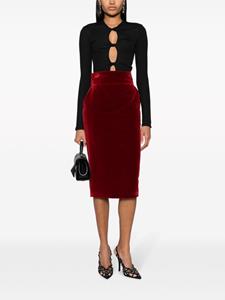 Alexandre Vauthier High waist kokerrok - Rood