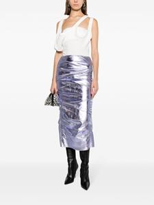 The Attico Metallic rok - Paars