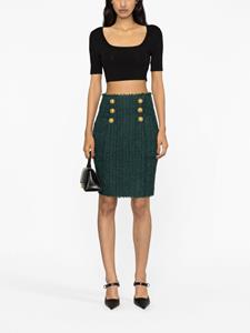 Balmain Kokerrok met knoopdetail - Groen