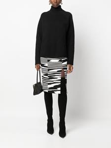 Missoni Midi-rok met abstract patroon - Zwart