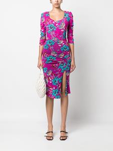 Jas met bloemenprint - Roze