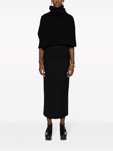 Yohji Yamamoto High waist kokerrok - Zwart