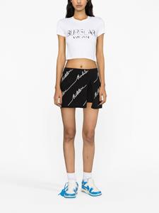 rotatebirgerchristensen ROTATE BIRGER CHRISTENSEN Mini-rok verfraaid met logo - Zwart
