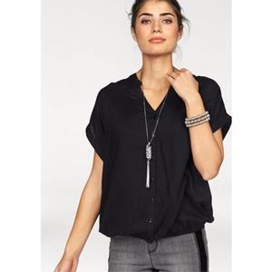 Boysen's Boysens Hemdbluse, im Oversized-Style mit Ballonsaum