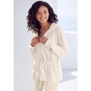 Lascana Sweatvest met tunnelkoord in de taille, loungewear, loungepak