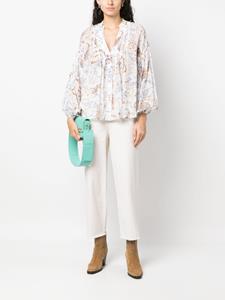 ermannofirenze ERMANNO FIRENZE Tuniek met bloemenprint - Beige