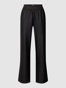 Only Imitatieleren broek ONLPOPSTAR MW WIDE COATED PNT NOOS