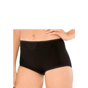 Schiesser Maxislip set van 2 stuks zwart - Cotton Essentials 