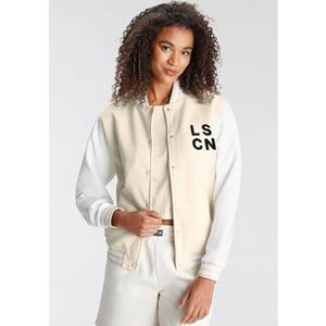 LSCN by LASCANA Sweatvest in college stijl, loungeanzug