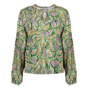 Geisha Shirts En Tops T-shirt Lange Mouw Groen