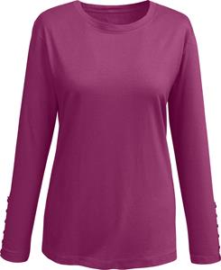 Your Look... for less! Dames Shirt met lange mouwen fuchsia Größe