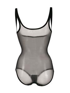 Wolford Body met tule - Zwart