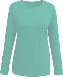 Your Look... for less! Dames Shirt met lange mouwen mint Größe