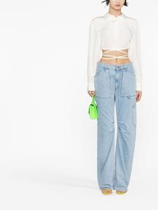 theattico The Attico Jeans met wijde pijpen - Blauw