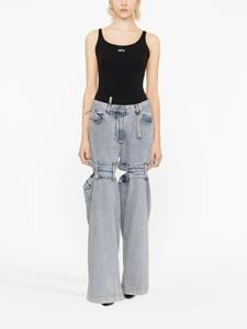 theattico The Attico Jeans met wijde pijpen - Blauw