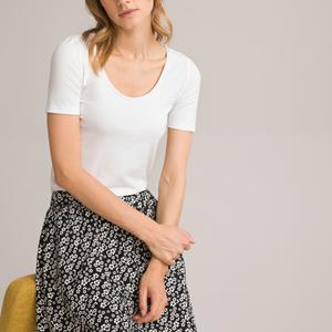 LA REDOUTE COLLECTIONS T-shirt loose, ronde hals, korte mouwen