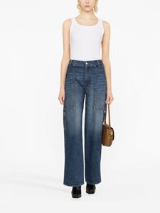 stellamccartney Stella McCartney Jeans met wijde pijpen - Blauw