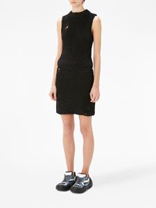 jwanderson JW Anderson Gerafelde midi-rok - Zwart