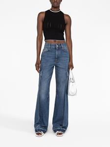 stellamccartney Stella McCartney Jeans met wijde pijpen - Blauw