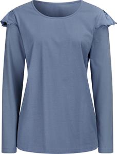 Your Look... for less! Dames Shirt met lange mouwen duivenblauw Größe